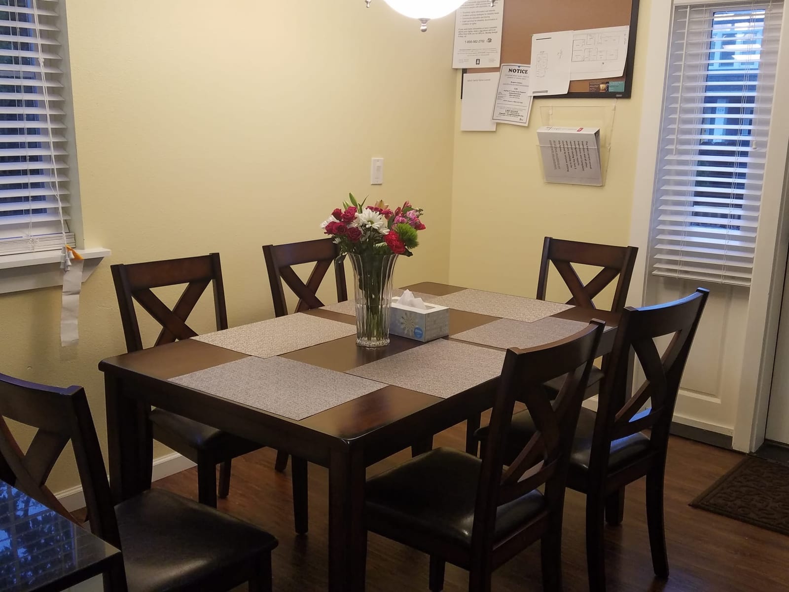Modern dining room interior